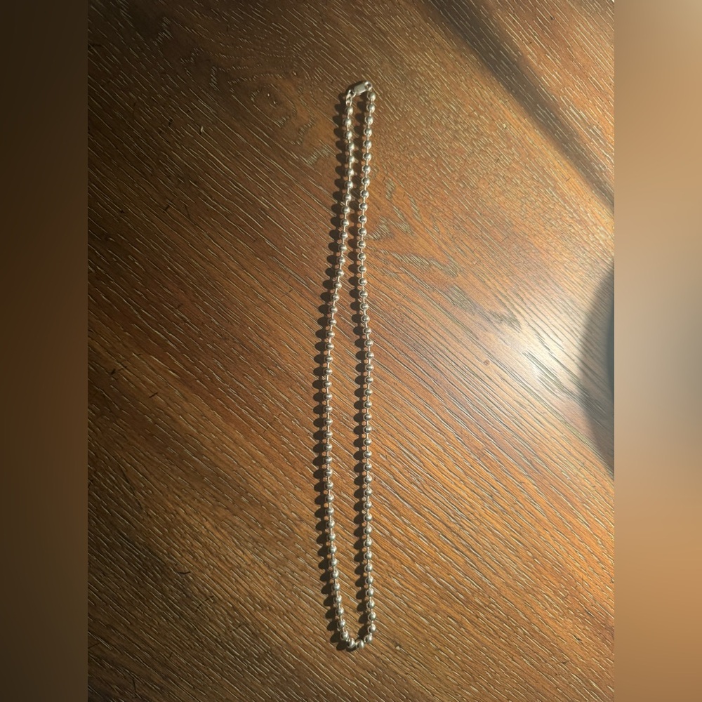 Sterling Silver Beaded Necklace